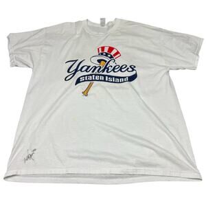 VINTAGE Staten Island New York Yankees Shirt Mens XXL 90’s Paul DeLuca RARE